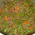 El cooksnap de Claudia Donoso cuando hizo Guiso de porotos verdes y carne de vacuno molida.