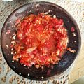 Cooksnap dari aniesaryono untuk resep Sambal Bawang Tomat Mentah (Sambal Ayam Geprek)