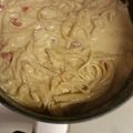Mrs.Insel's cooksnap of when they made Extra cheesy chicken spaghetti.