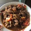 Cooksnap dari isma untuk resep Sapi lada hitam "Saori"