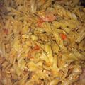 Cooksnap dari Ria Ekawati untuk resep Sautéed Fusilli with Sausage (Tumis Fusilli Sosis)