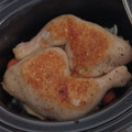 El cooksnap de Marina Peña cuando hizo Pollo al limón con verduras en crockpot (chup chup de Cecotec).