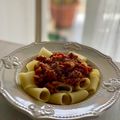 El cooksnap de Irene-Guirao cuando hizo Espaguetis boloñesa.