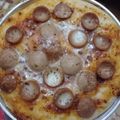 Cooksnap dari ulfa silvia untuk resep 188. No Knead Pizza Eggless dengan Pinggiran Sosis