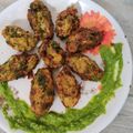 Pinky Jain's cooksnap of when they made Palak (Spinach)Pakoda.