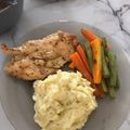 Cooksnap dari Febi untuk resep Grilled Chicken Steak with Barbecue Sauce and Mashed Potato