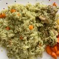 El cooksnap de csulay cuando hizo Arroz con Pollo Rápido (en olla arrocera).