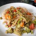 El cooksnap de Celia Laguna cuando hizo Fideos chinos con brócoli.