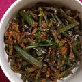 Pradnya Khadpekar's cooksnap of when they made Bhindi Fry.