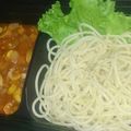รูป Cooksnap ของ พี่หมูเฟียกะน้องหมาฟา เมื่อเขาทำ สปาเก็ตตี้ซอสมะเขือเทศ