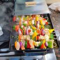 El cooksnap de Pablo Smith cuando hizo Brochettes de pollo y verduras.