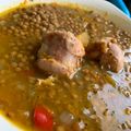 El cooksnap de Javii cuando hizo Guiso de Lentejas al Merquén 🌶️.