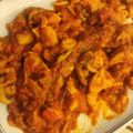 El cooksnap de stella do Souto Espiñeira cuando hizo Pollo al chilindrón en Monsieur Cuisine.