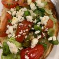 Dhara Ramani's cooksnap of when they made વેજ ચીઝ ઓપન ટોસ્ટ સેન્ડવીચ (Veg Cheese Open Toast Sandwich Recipe In Gujarati).