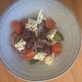Micah 's cooksnap of when they made Greek salad.