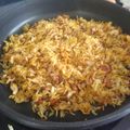 El cooksnap de juani Gernika cuando hizo Arroz basmati al estilo árabe.