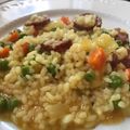 Cooksnap-ul lui Corina Kiss atunci când a preparat Orez spaniol cu cârnaț chorizo.