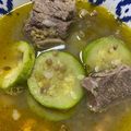 El cooksnap de Roble Alejandro cuando hizo Sopa de lentejas con costilla de cerdo.