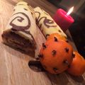 Pölczman Melinda Cooksnap-ja, amikor elkészítette a(z) Nutellás-mézeskalácsfűszeres piskótatekercs receptet.