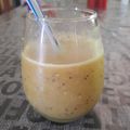 El cooksnap de Yamila Gallardo cuando hizo Licuado de  Kiwi,Manzana y Naranja.