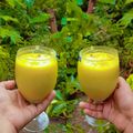 Soni Mehrotra का कुकस्नैप जब उन्होंने मैंगो लस्सी (Mango Lassi recipe in hindi) बनाया था।