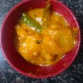Rakhi का कुकस्नैप जब उन्होंने आलू टमाटर की सब्जी (aloo tamatar ki sabzi recipe in Hindi) बनाया था।