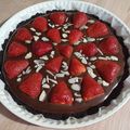 Krisztina Radics-Horváth Cooksnap-ja, amikor elkészítette a(z) Sütés nélküli csokoládés-epres pite receptet.