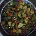 Jayakrite Kande's cooksnap of when they made Simple okra stir fry.