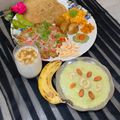Khyati Ben Trivedi's cooksnap of when they made ફરાળી થાળી વિથ ડેઝર્ટ.