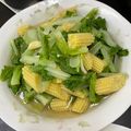 林欣欣 的 蒜炒小白菜玉米筍 cooksnap