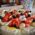El cooksnap de Arianne cuando hizo Carpaccio de tomate de la huerta con mozzarella.