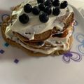 El cooksnap de Sofia Urbaneja cuando hizo Pancakes de avena y manzana.