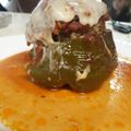 Marshall Clark's cooksnap of when they made Stuffed Peppers in the Crockpot.