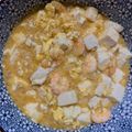 水晶姊姊 的 鹹蛋蝦仁豆腐煲 cooksnap