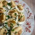 El cooksnap de Lucas Pola cuando hizo Huevos rellenos.
