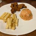 El cooksnap de Rafinho Prado cuando hizo Camarones empanizados acompañados de una salsa holandesa.