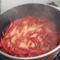 El cooksnap de Maria Peloche cuando hizo Morrones En Conserva.