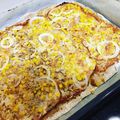 El cooksnap de Lorena Sanchis cuando hizo Pizza con harina integral y semillas de lino.