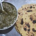 Divya1 का कुकस्नैप जब उन्होंने मक्की की रोटी और सरसों का साग (makki ki roti aur sarson ka saag recipe in Hindi) बनाया था।