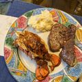 Phyllis's cooksnap of when they made Mike's EZ Broiled Lobster Tails.