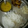 Vanika Agrawal's cooksnap of when they made Simple dal rice with little Teddy.