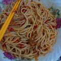 gabrielsina2's cooksnap of when they made Spaghetti with Meat Sauce.
