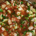 El cooksnap de Nancy Estrada cuando hizo Ceviche de camarón.