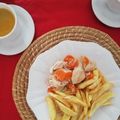 El cooksnap de Angélica cuando hizo Pollo al Coñac.