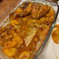 El cooksnap de Magy cuando hizo Muslos de pollo al horno con papas.