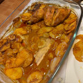 El cooksnap de Magy cuando hizo Muslos de pollo al horno con papas.