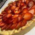 El cooksnap de Sofi Arrambide cuando hizo Tarta de frutillas y crema pastelera.