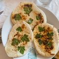 El cooksnap de Débora Cantero Martínez cuando hizo Pan de ajo y perejil (Naan).