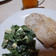 El cooksnap de Cynthia Ivana Lagos cuando hizo Ensalada de espinaca y queso.