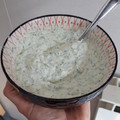 El cooksnap de Laura AO cuando hizo Salsa tzatziki.